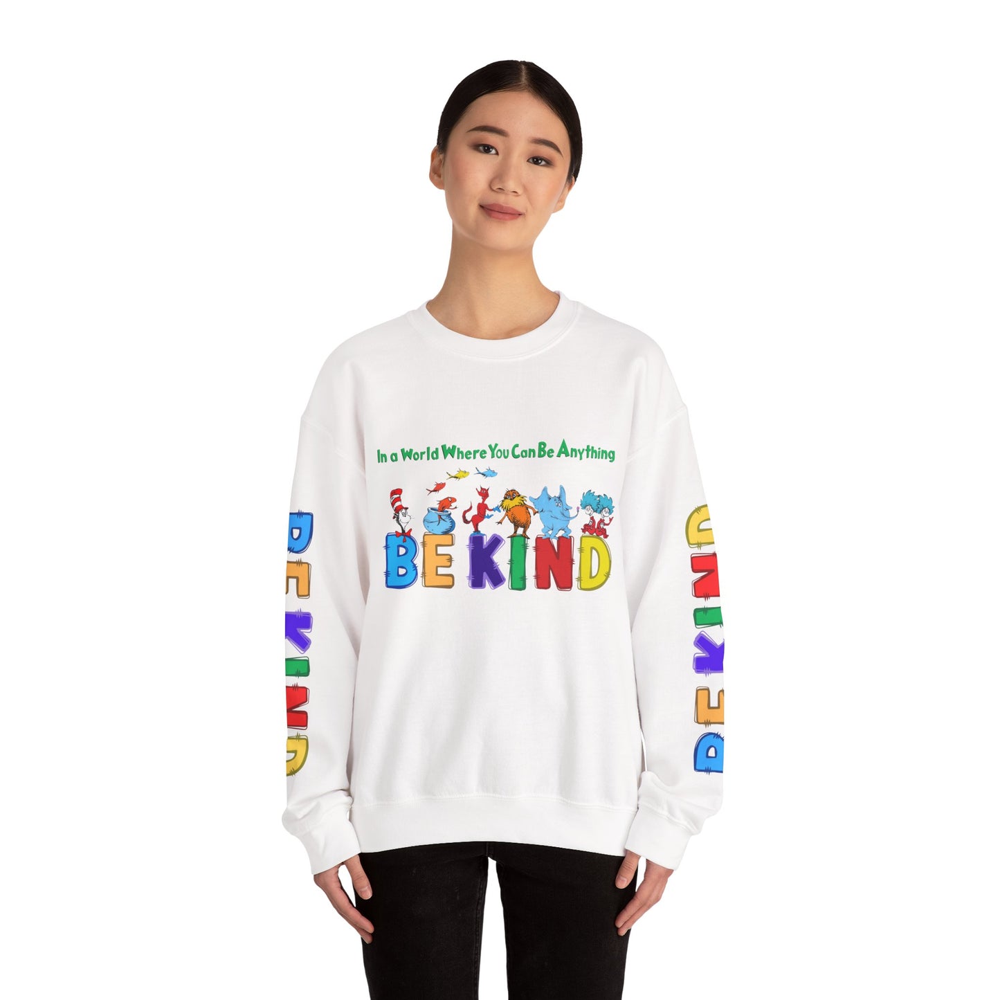Be Kind Dr.Seuss Unisex Heavy Blend™ Crewneck Sweatshirt