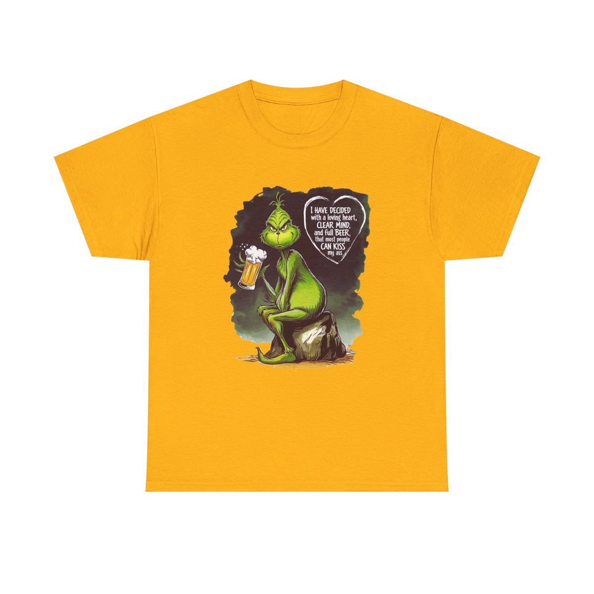 I Have Decided Grinch Unisex Heavy Cotton Tee