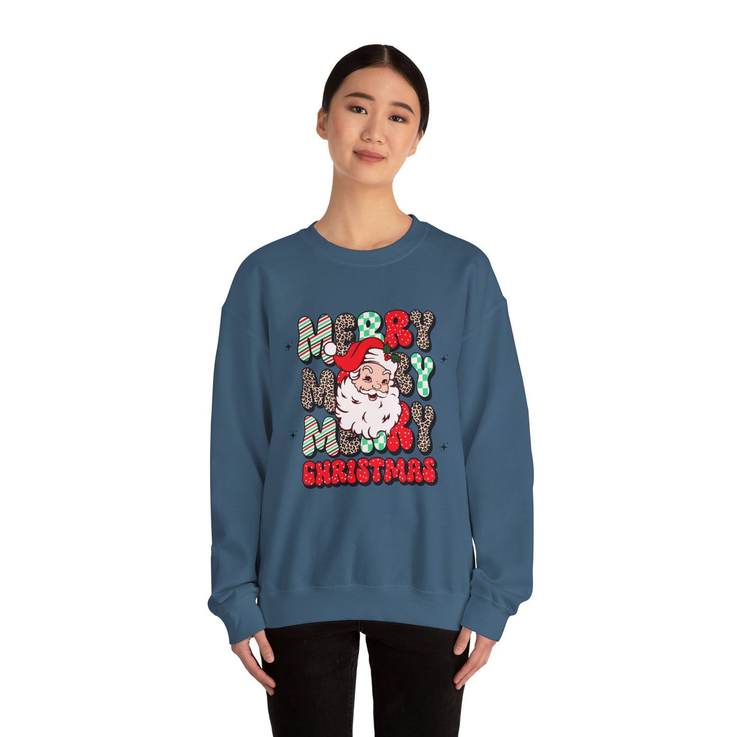 Merry Merry Christmas Unisex Heavy Blend™ Crewneck Sweatshirt