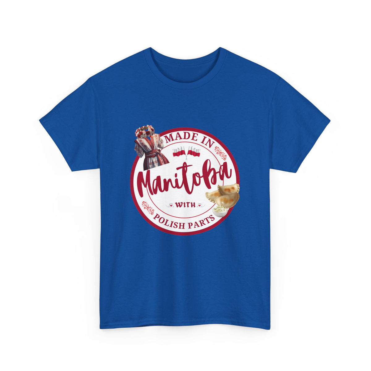 Made In Manitoba With Polish Parts Unisex Heavy Cotton Tee