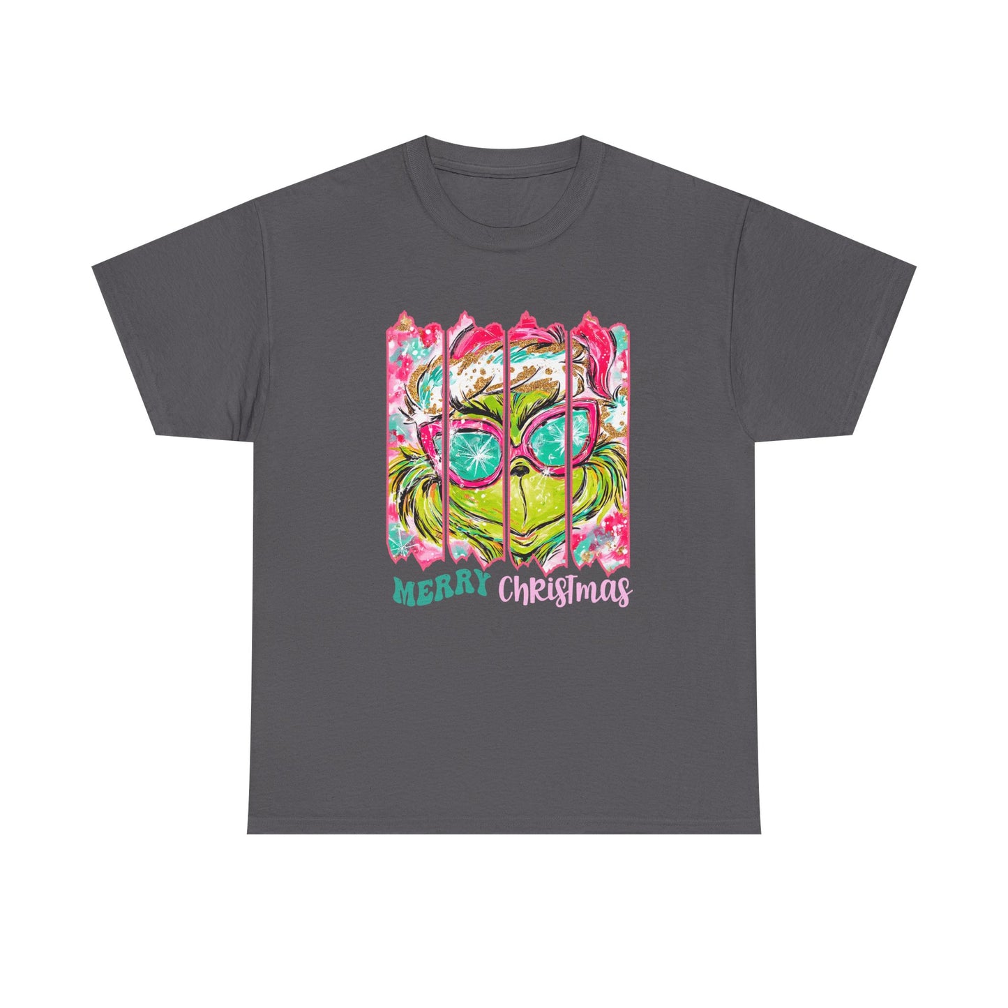Merry Christmas Grinch Unisex Heavy Cotton Tee