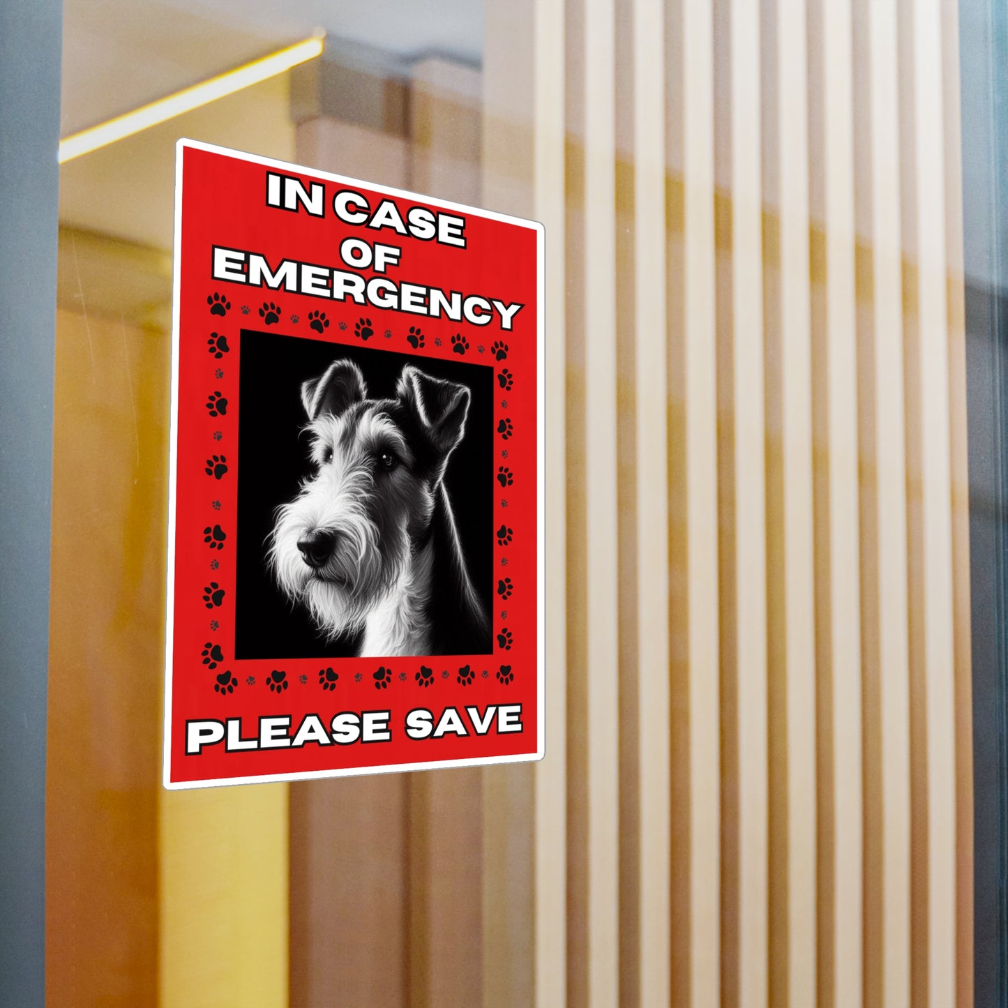 Pet Safety Rescue Vinyl Decal