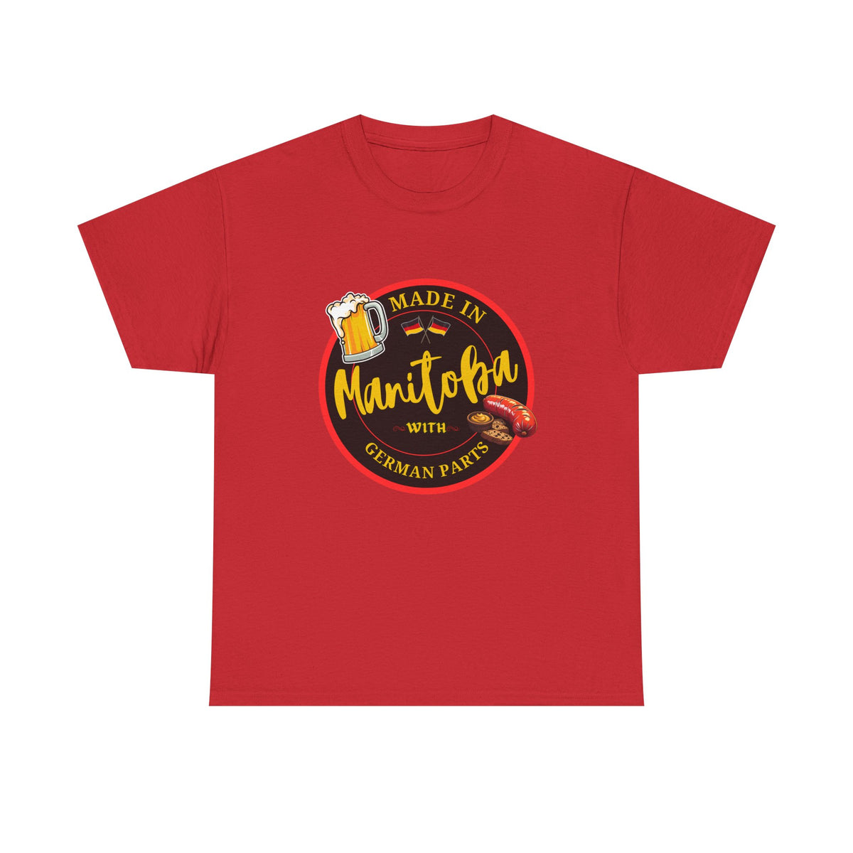 Made In Manitoba With German Parts Unisex Heavy Cotton Tee