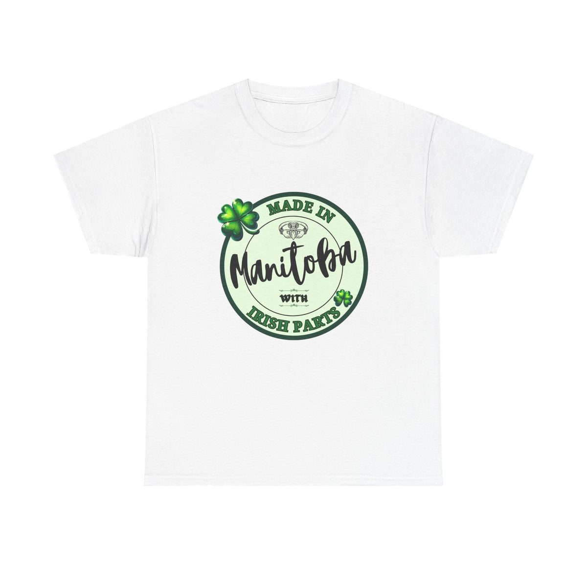 Made In Manitoba With Irish Parts Unisex Heavy Cotton Tee