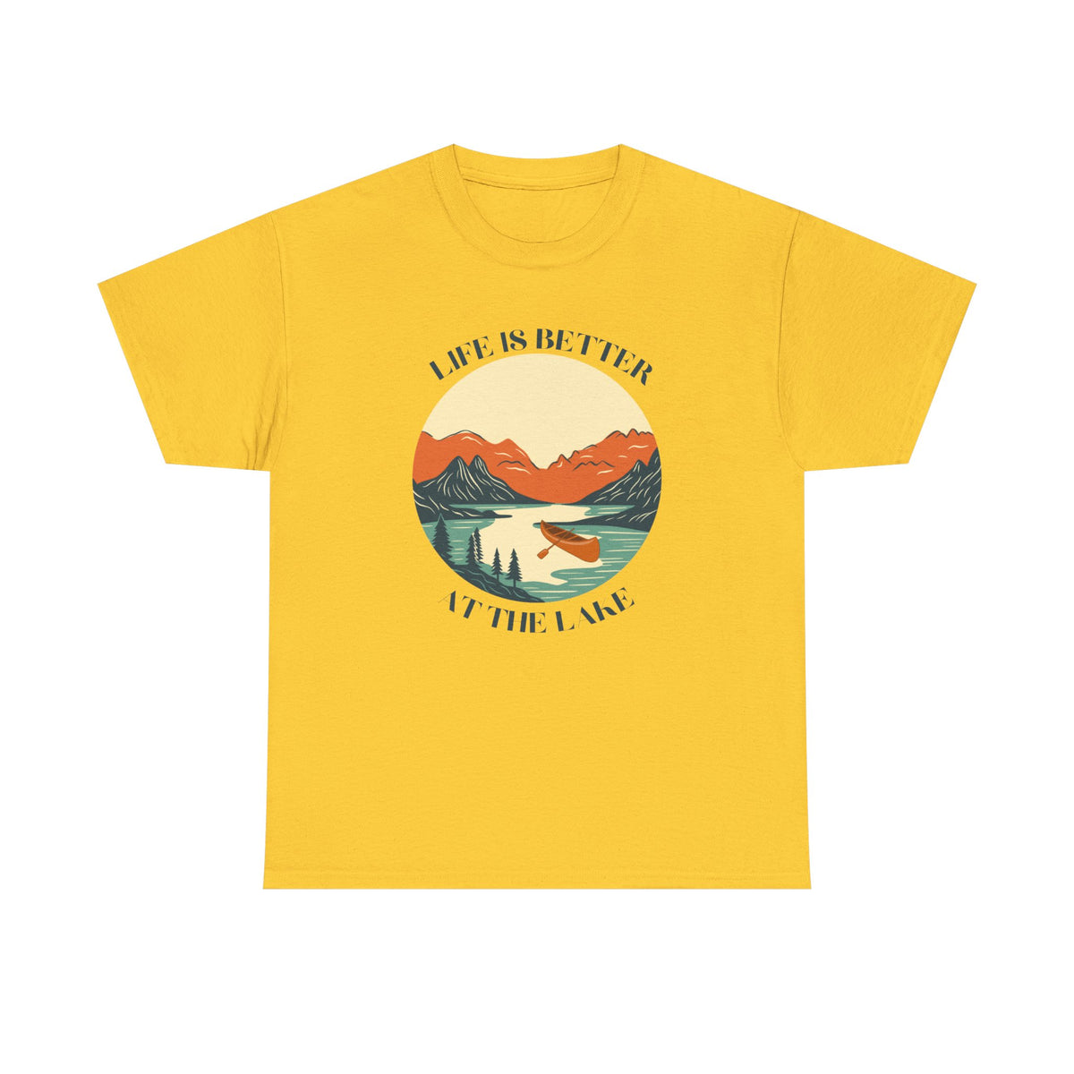 Life Is Better At The Lake Unisex Heavy Cotton Tee