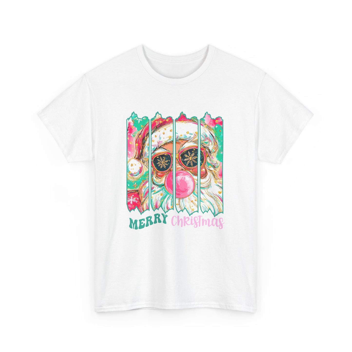Santa Merry Christmas Unisex Heavy Cotton Tee