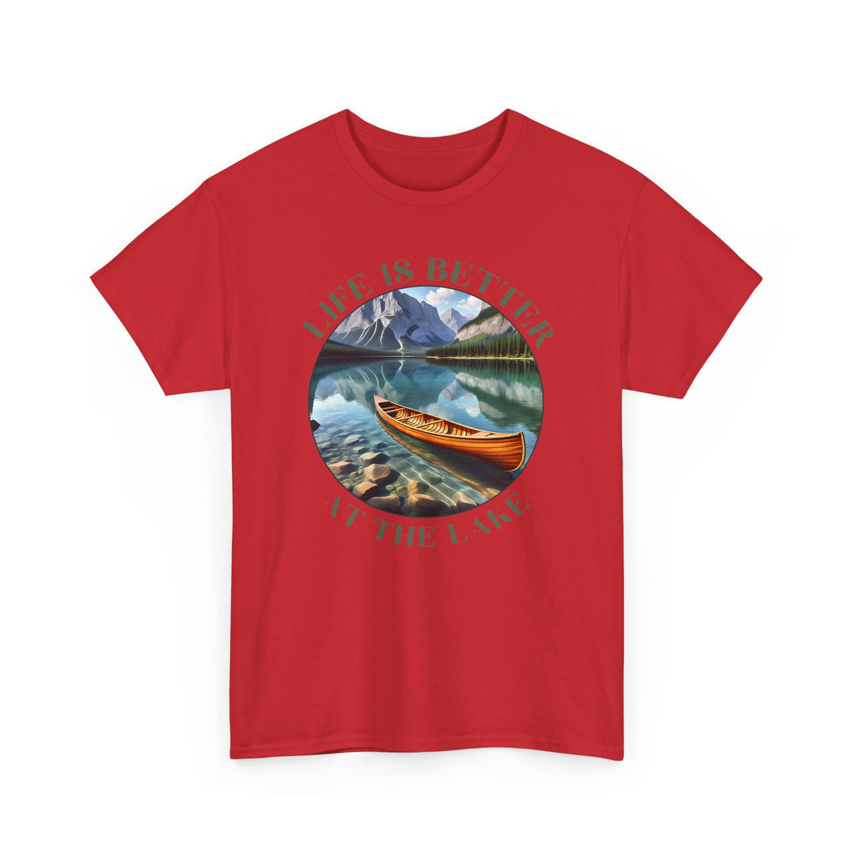 Life Is Better At The Lake Unisex Heavy Cotton Tee