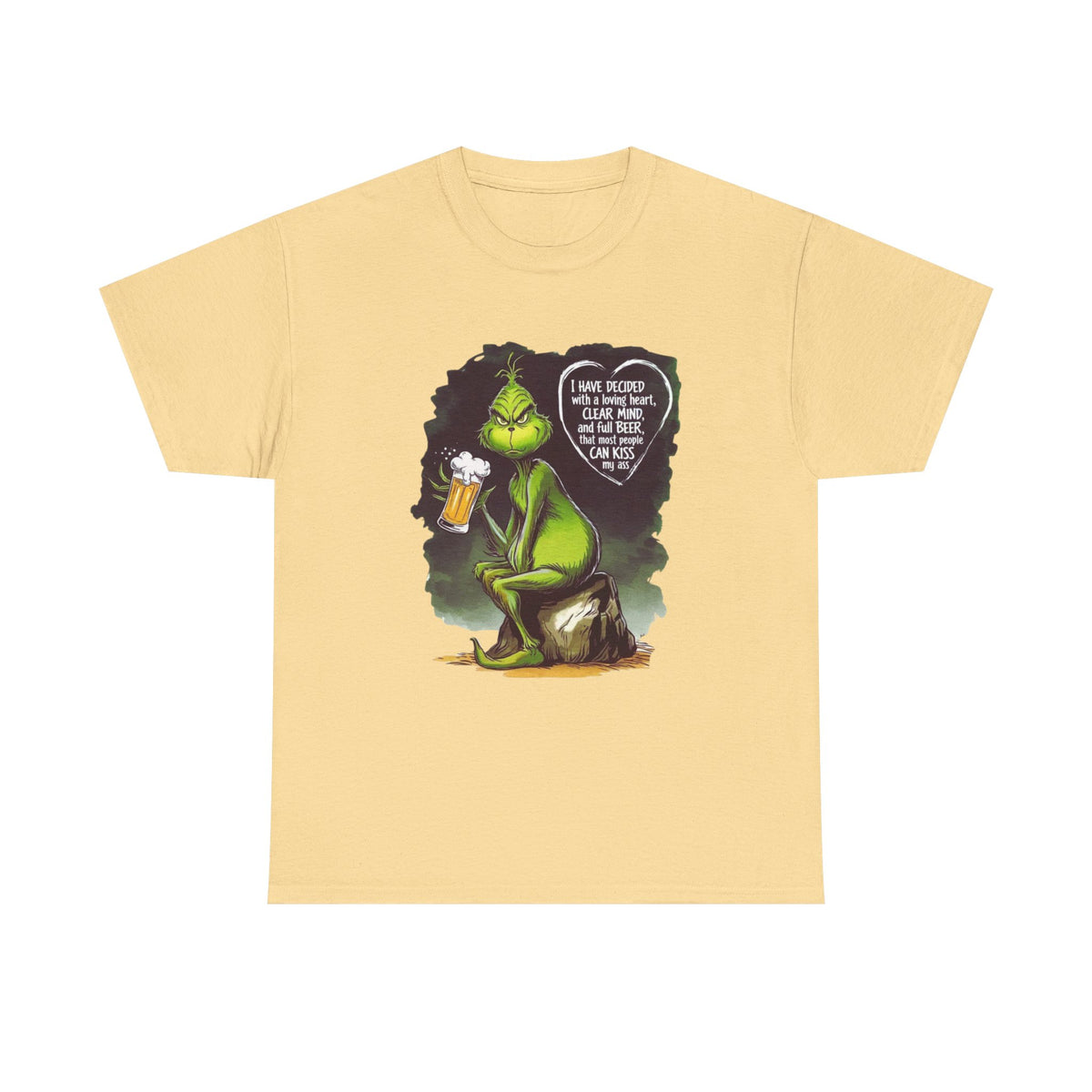 I Have Decided Grinch Unisex Heavy Cotton Tee