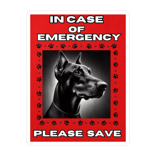 Pet Safety Rescue Vinyl Decal