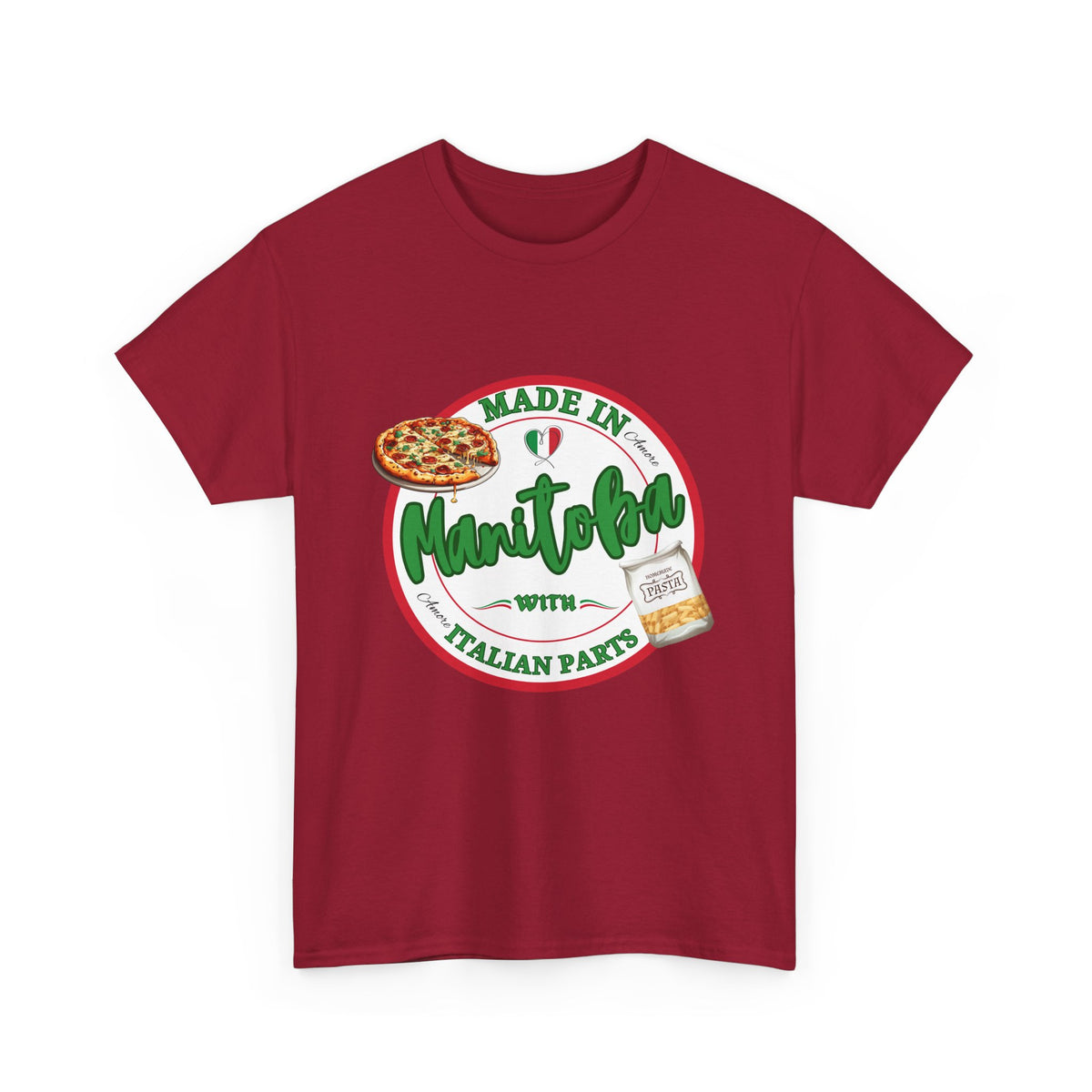 Made In Manitoba With Italian Parts Unisex Heavy Cotton Tee