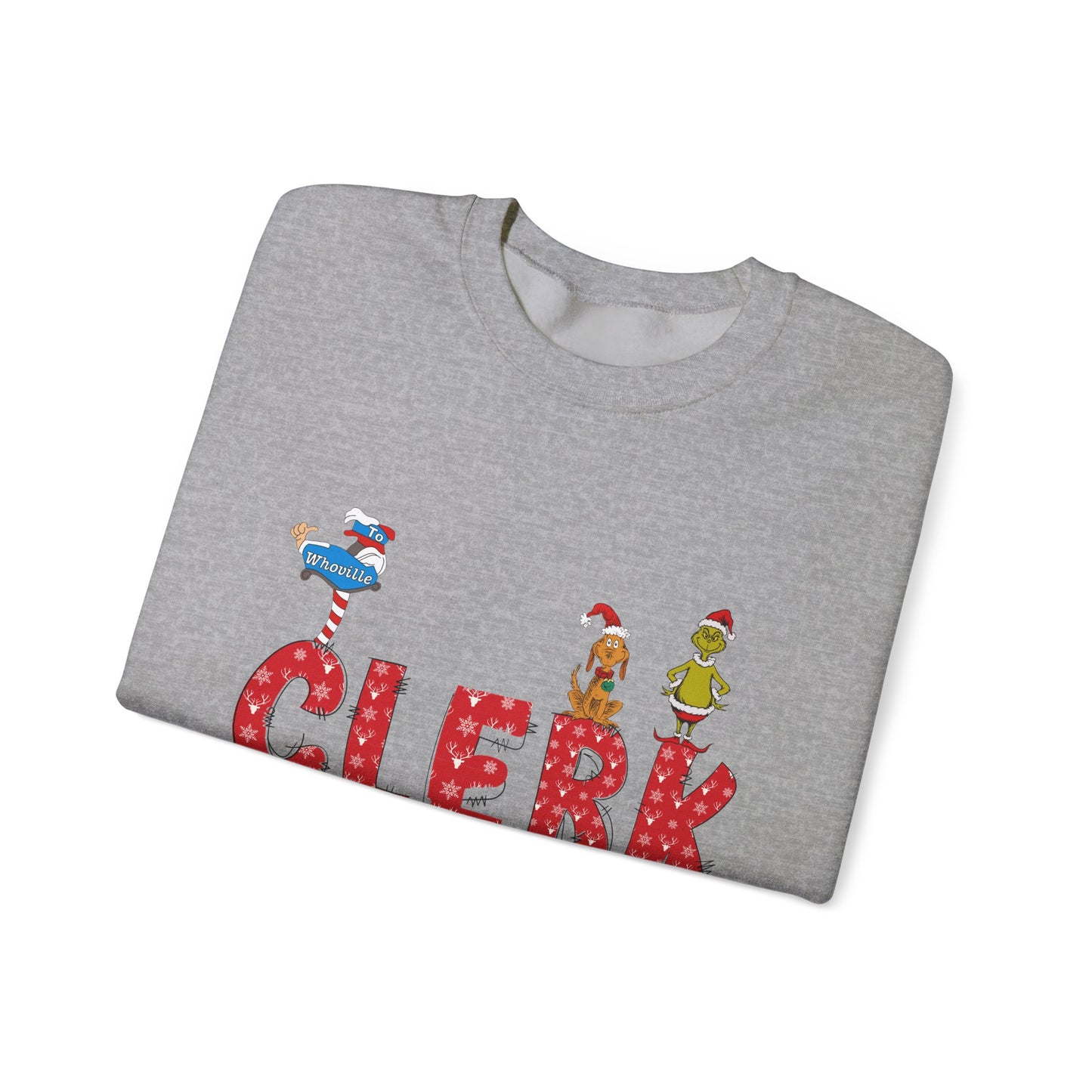 Clerk Grinch Unisex Heavy Blend™ Crewneck Sweatshirt