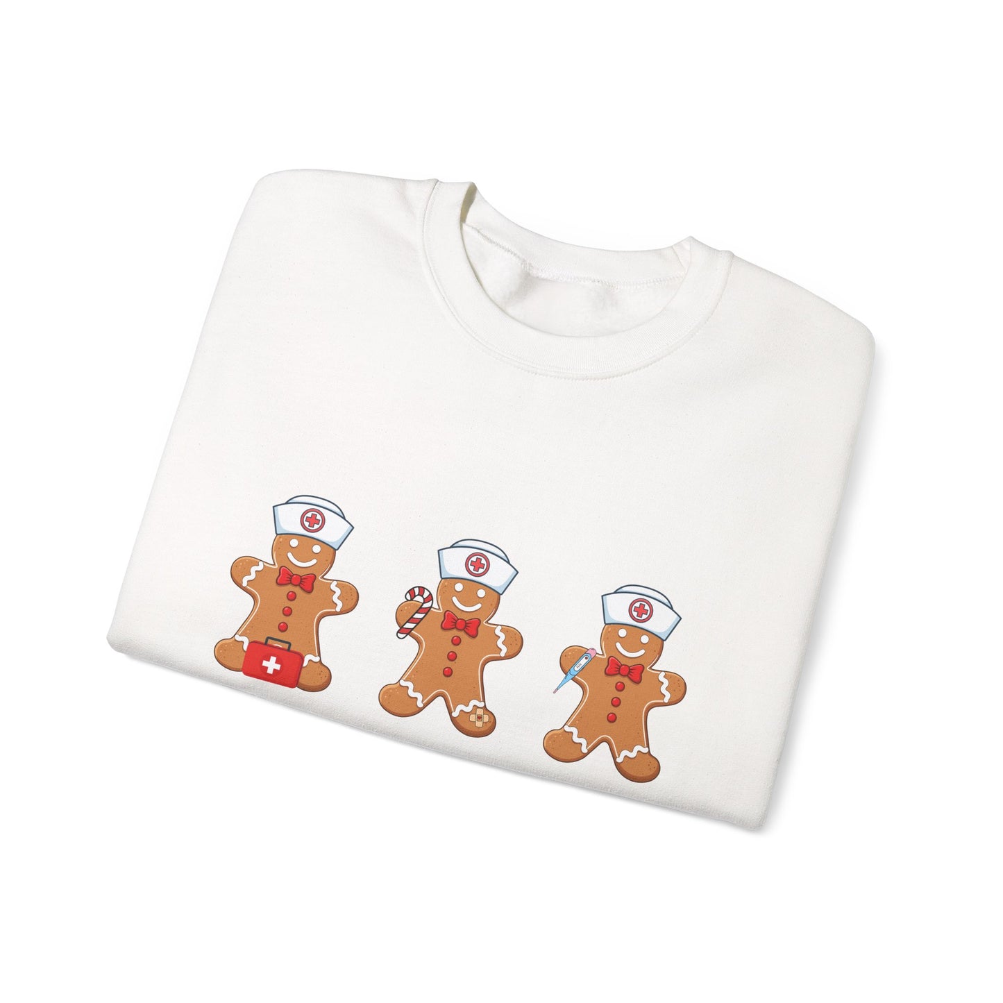 Nurse Gingerbread Unisex Heavy Blend™ Crewneck Sweatshirt