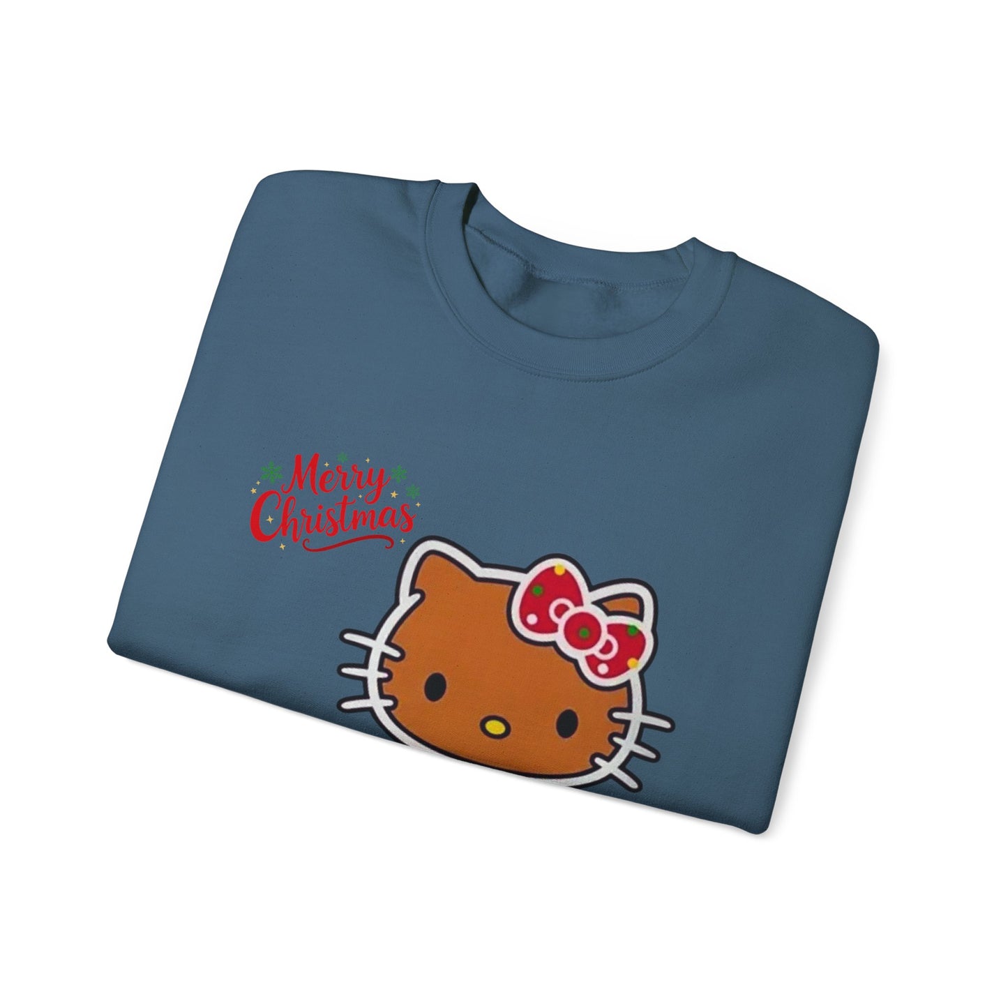 Merry Christmas Hello Kitty Unisex Heavy Blend™ Crewneck Sweatshirt