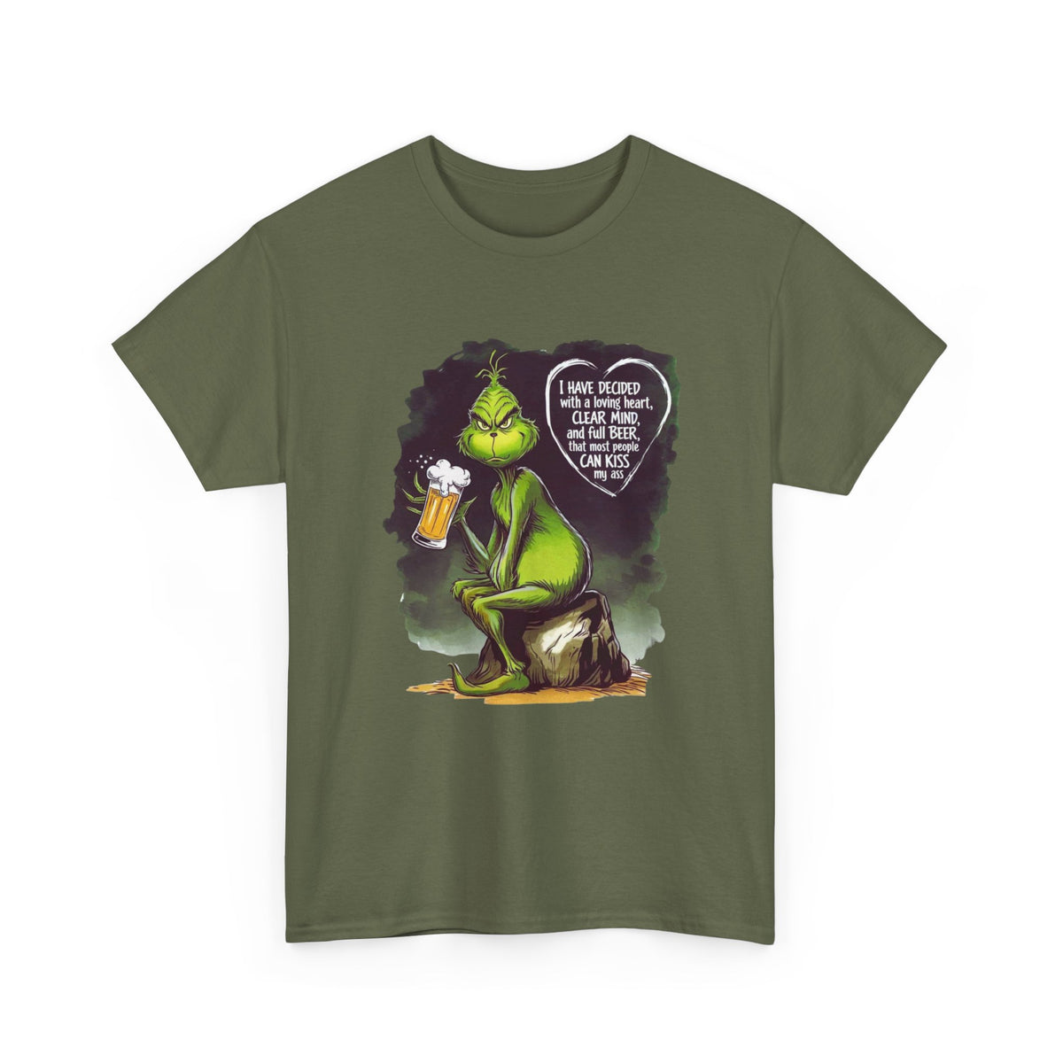 I Have Decided Grinch Unisex Heavy Cotton Tee