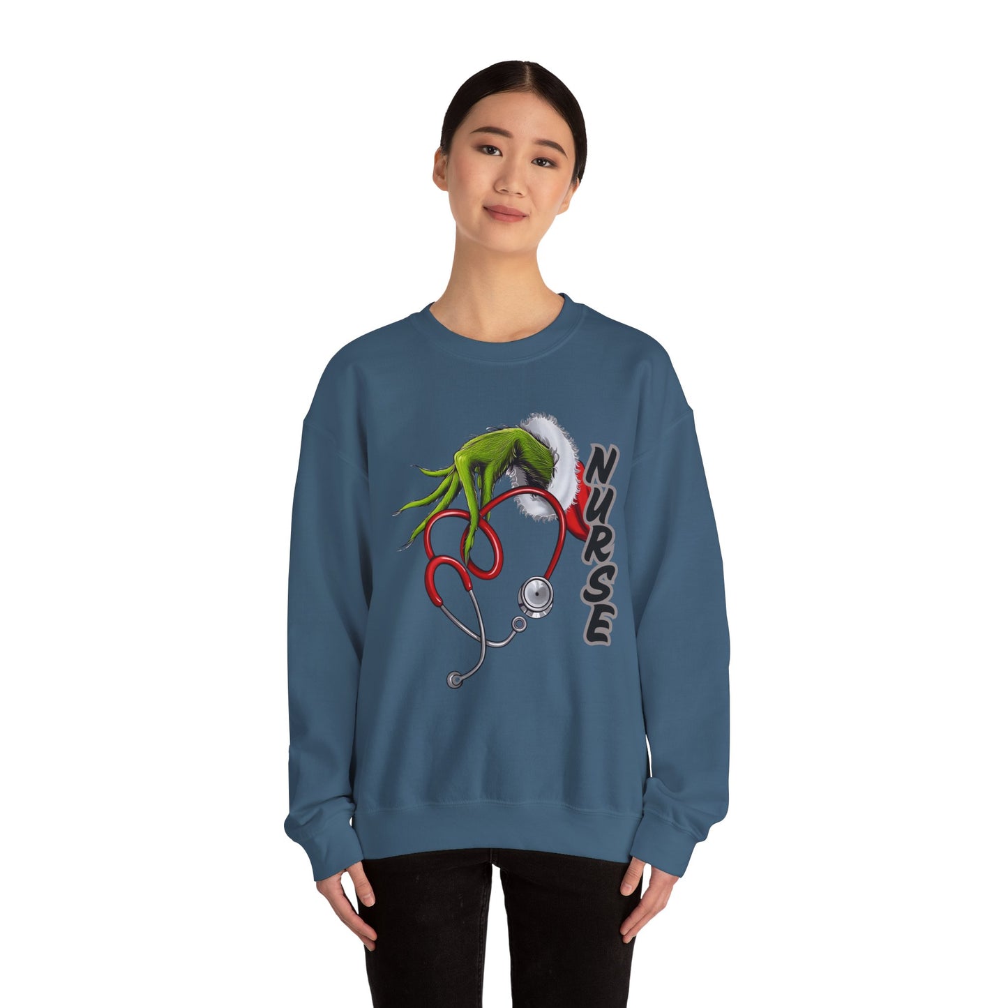 Stethoscope Nure Grinch Unisex Heavy Blend™ Crewneck Sweatshirt
