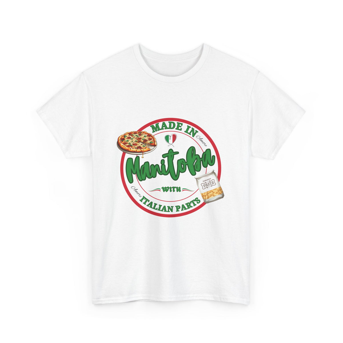 Made In Manitoba With Italian Parts Unisex Heavy Cotton Tee