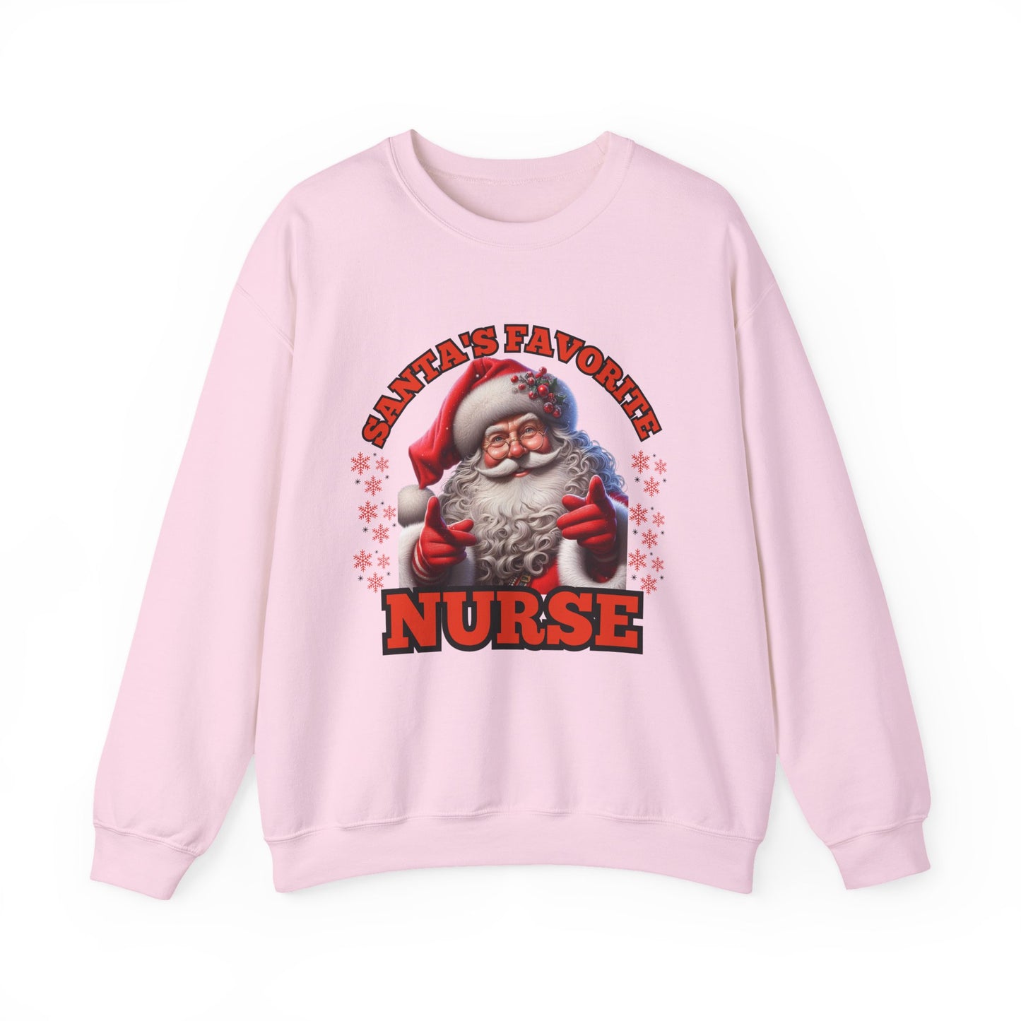 Santa's Favorite Nurse Unisex Heavy Blend™ Crewneck Sweatshirt