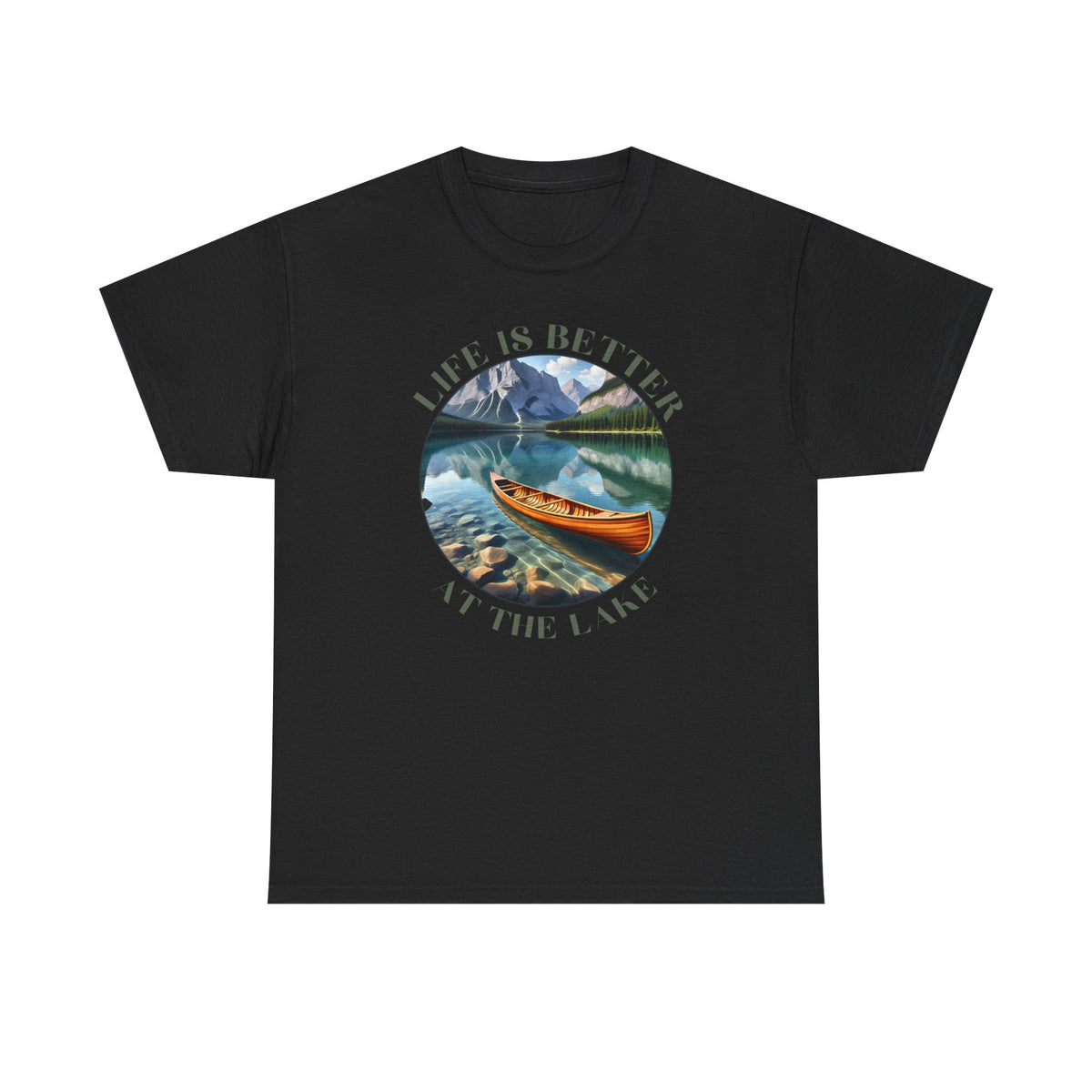 Life Is Better At The Lake Unisex Heavy Cotton Tee