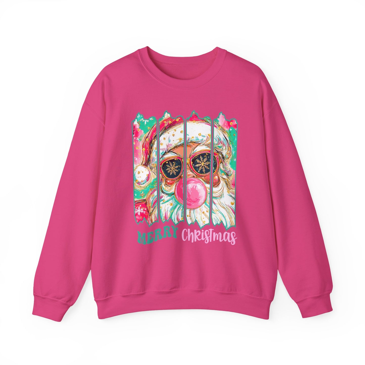 Santa Merry Christmas Unisex Heavy Blend™ Crewneck Sweatshirt