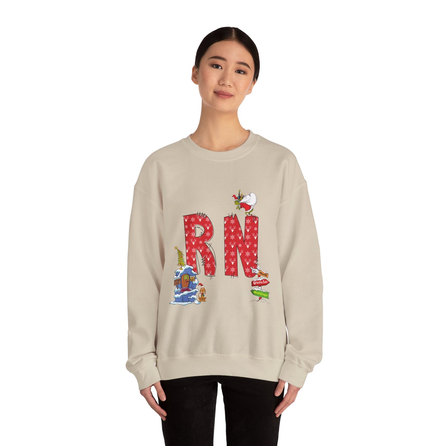 RN Grinch Unisex Heavy Blend™ Crewneck Sweatshirt