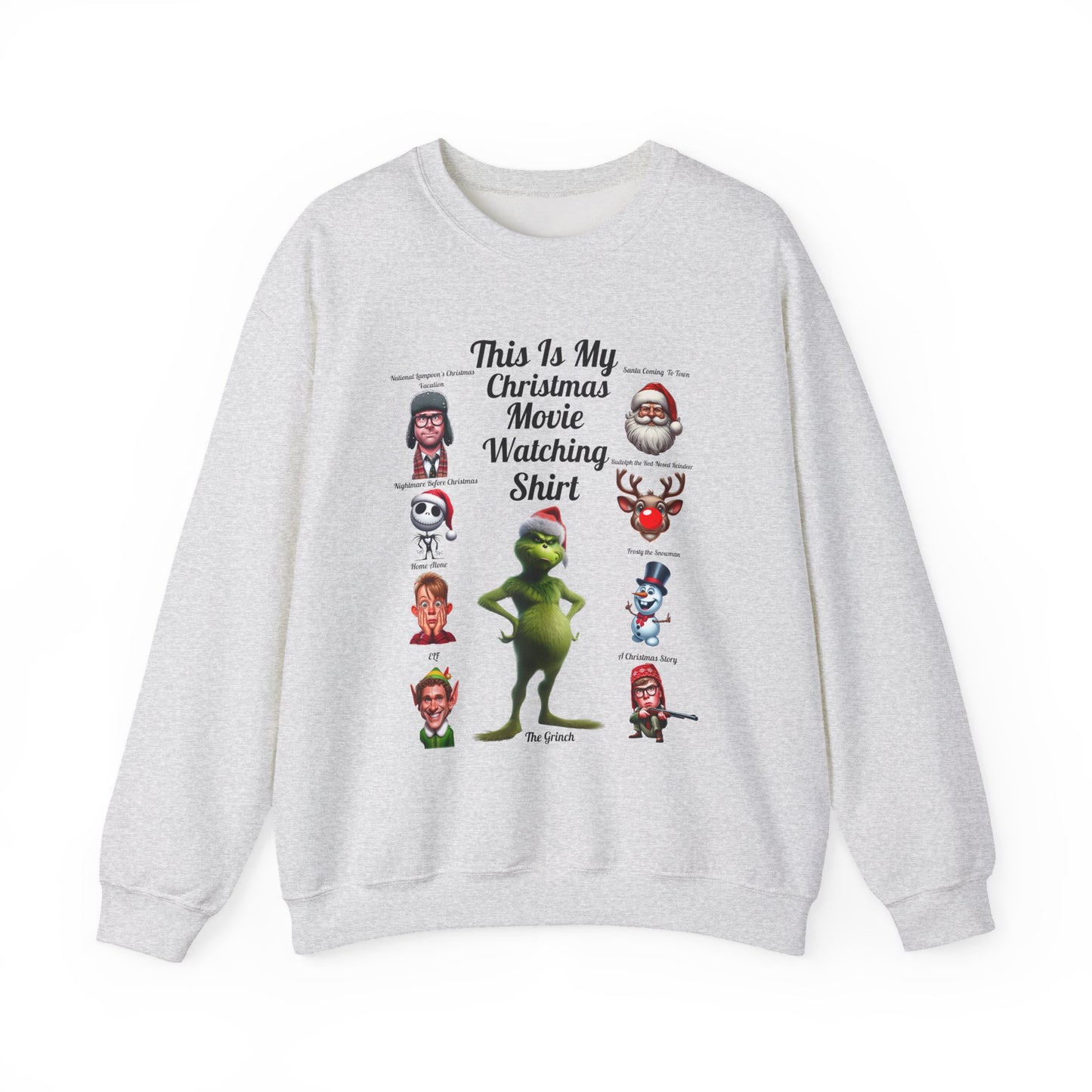 This Is My Christmas Movie Watching Shirt Unisex Heavy Blend™ Crewneck Sweatshirt