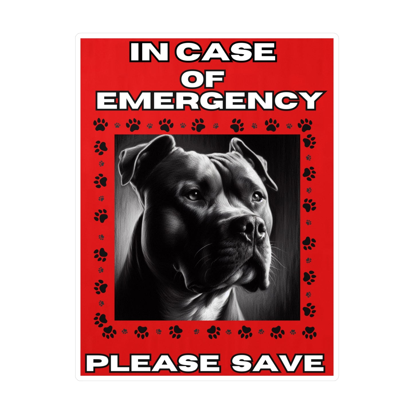 Pet Safety Rescue Vinyl Decal