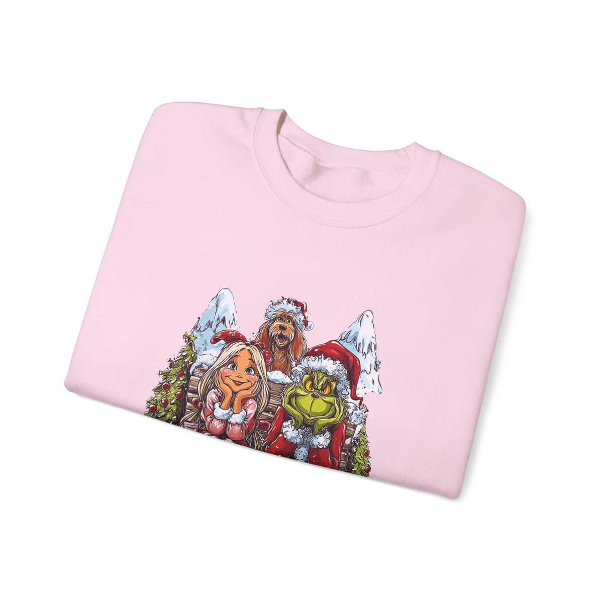 Just Waiting For Christmas Grinch Unisex Heavy Blend™ Crewneck Sweatshirt