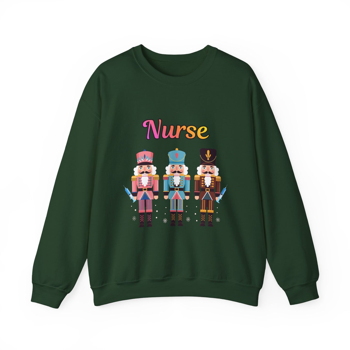 Nurse Nutcracker Unisex Heavy Blend™ Crewneck Sweatshirt