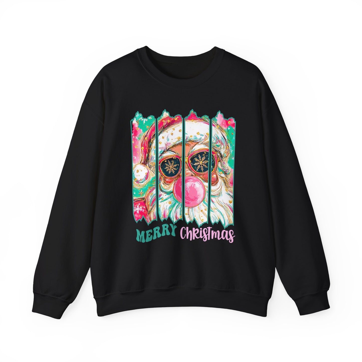 Santa Merry Christmas Unisex Heavy Blend™ Crewneck Sweatshirt