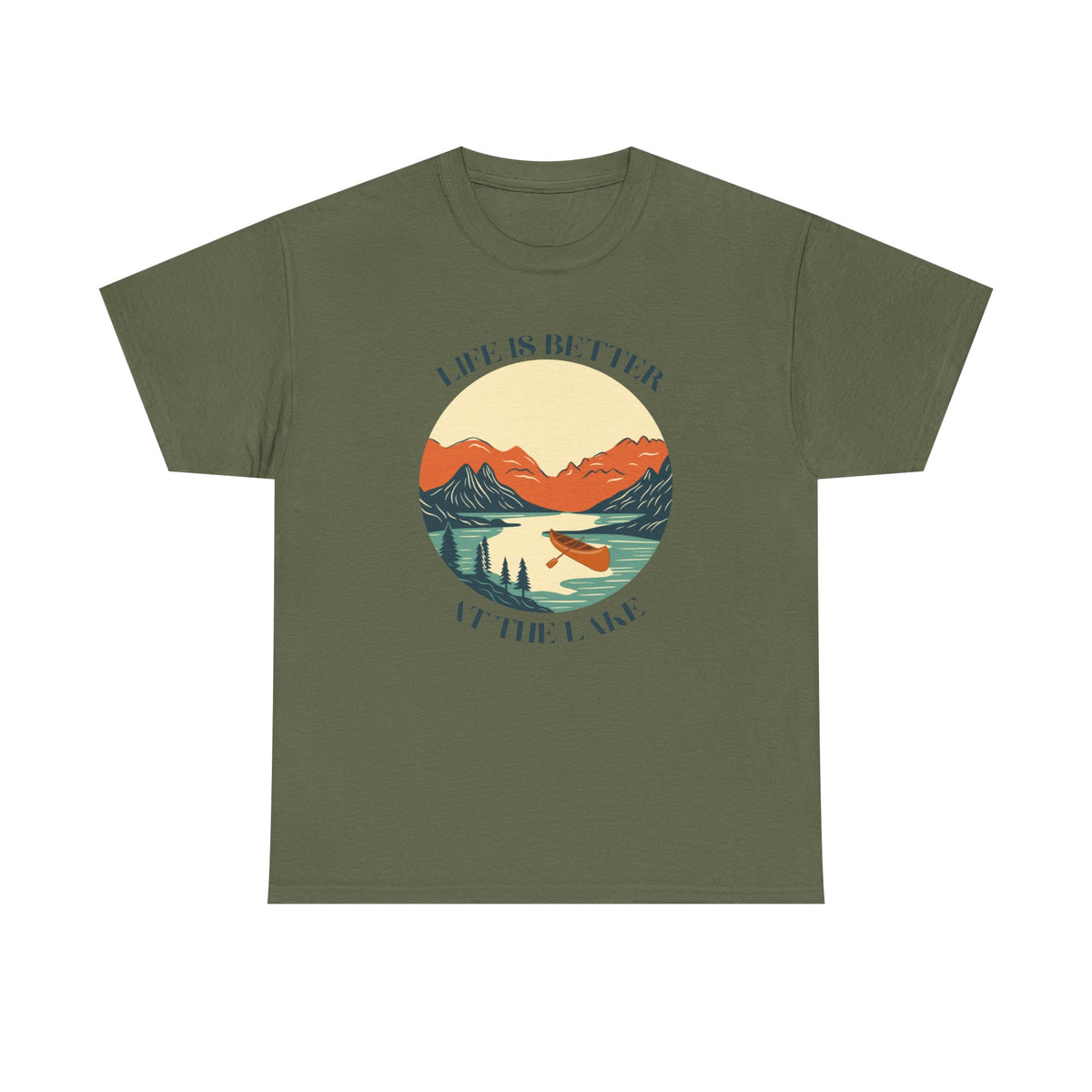 Life Is Better At The Lake Unisex Heavy Cotton Tee