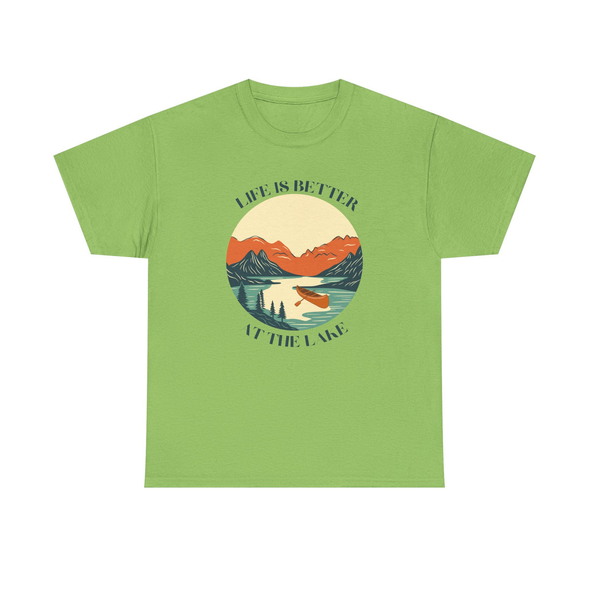 Life Is Better At The Lake Unisex Heavy Cotton Tee