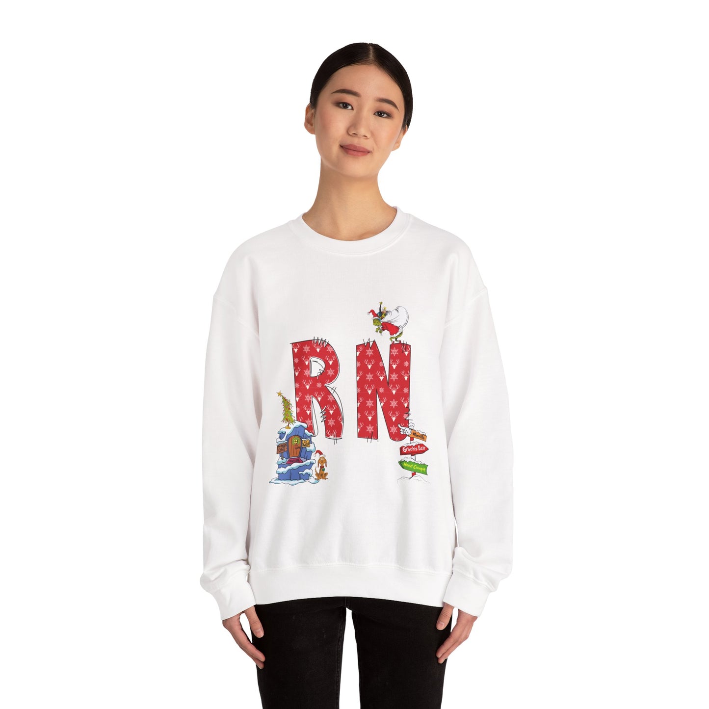 RN Grinch Unisex Heavy Blend™ Crewneck Sweatshirt