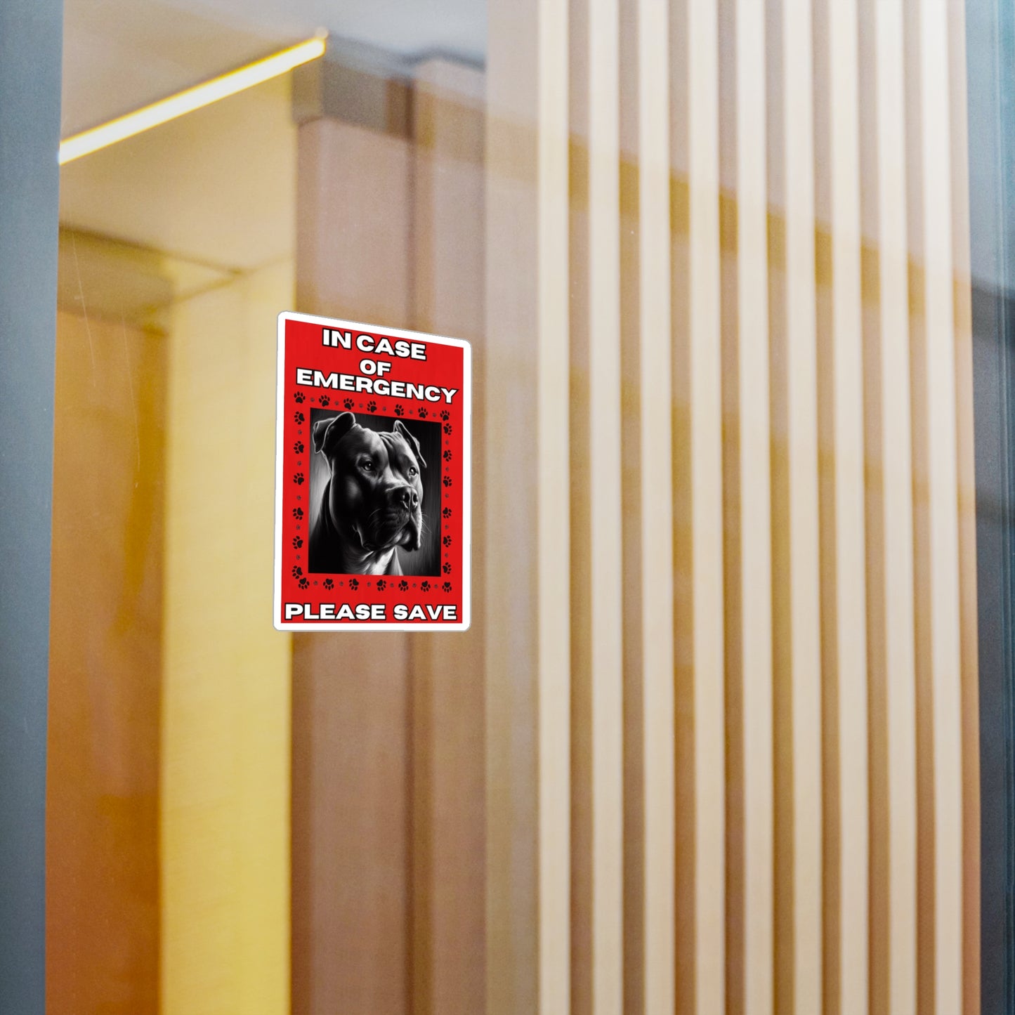 Pet Safety Rescue Vinyl Decal