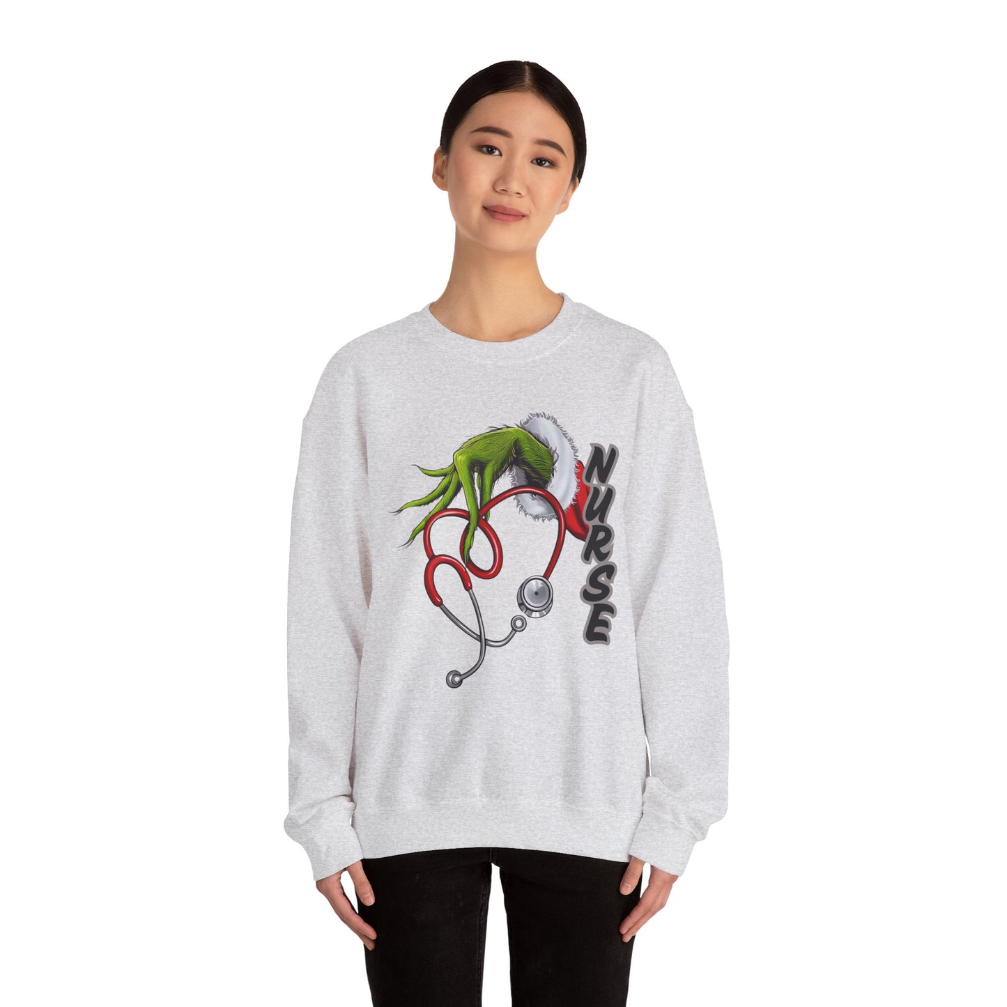 Stethoscope Nure Grinch Unisex Heavy Blend™ Crewneck Sweatshirt