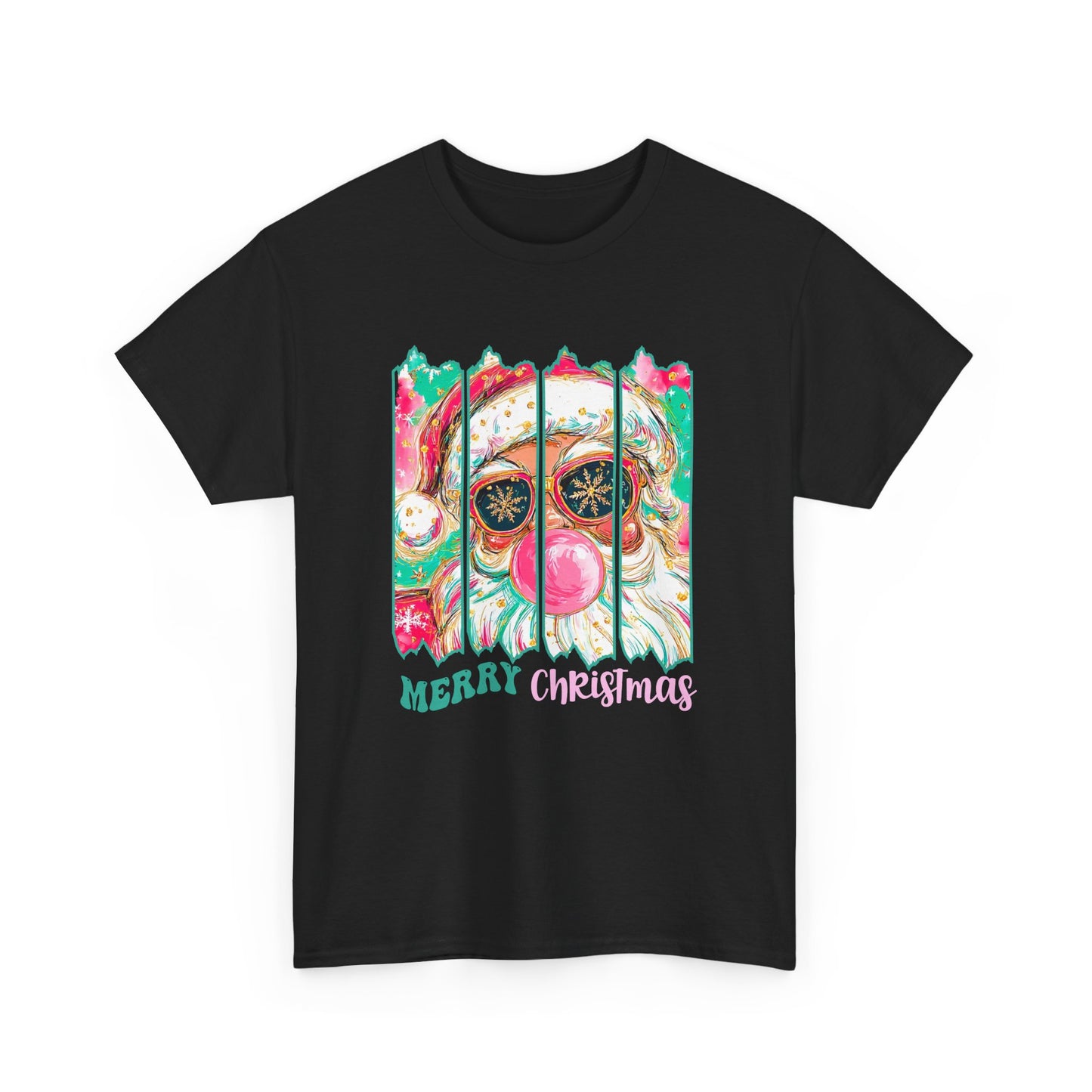 Santa Merry Christmas Unisex Heavy Cotton Tee