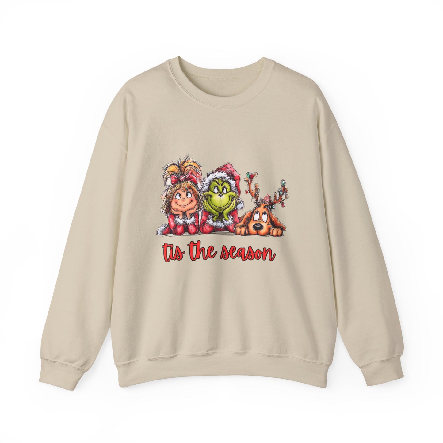 Tis The Season Grinch Unisex Heavy Blend™ Crewneck Sweatshirt