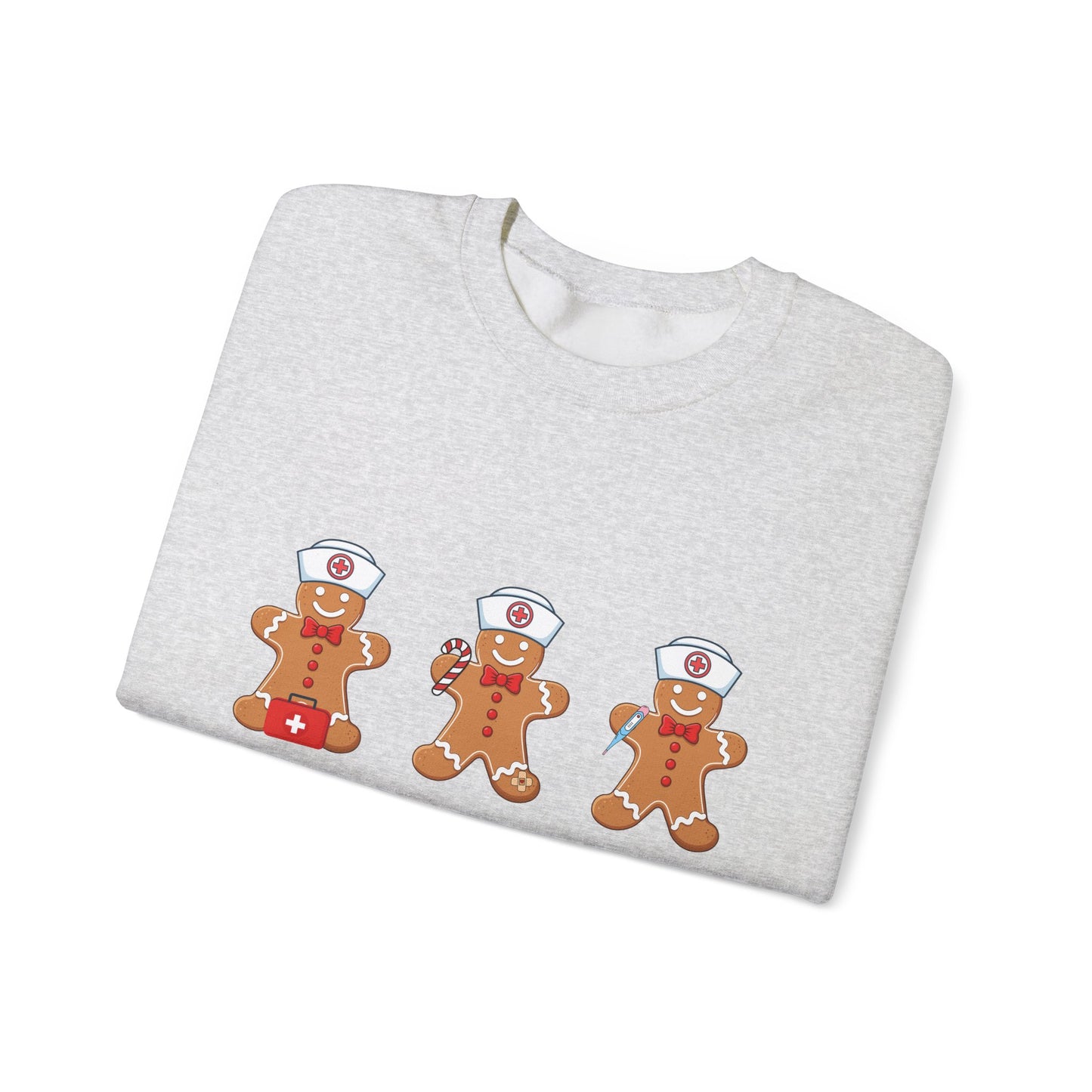 Nurse Gingerbread Unisex Heavy Blend™ Crewneck Sweatshirt