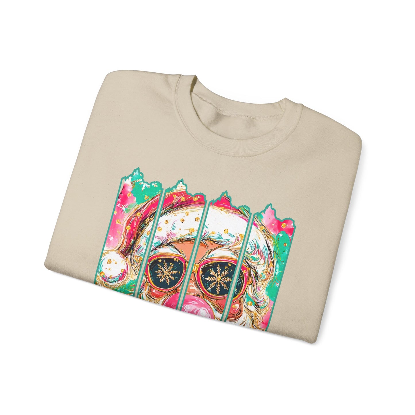 Santa Merry Christmas Unisex Heavy Blend™ Crewneck Sweatshirt