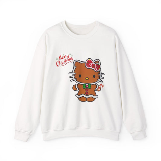 Merry Christmas Hello Kitty Unisex Heavy Blend™ Crewneck Sweatshirt