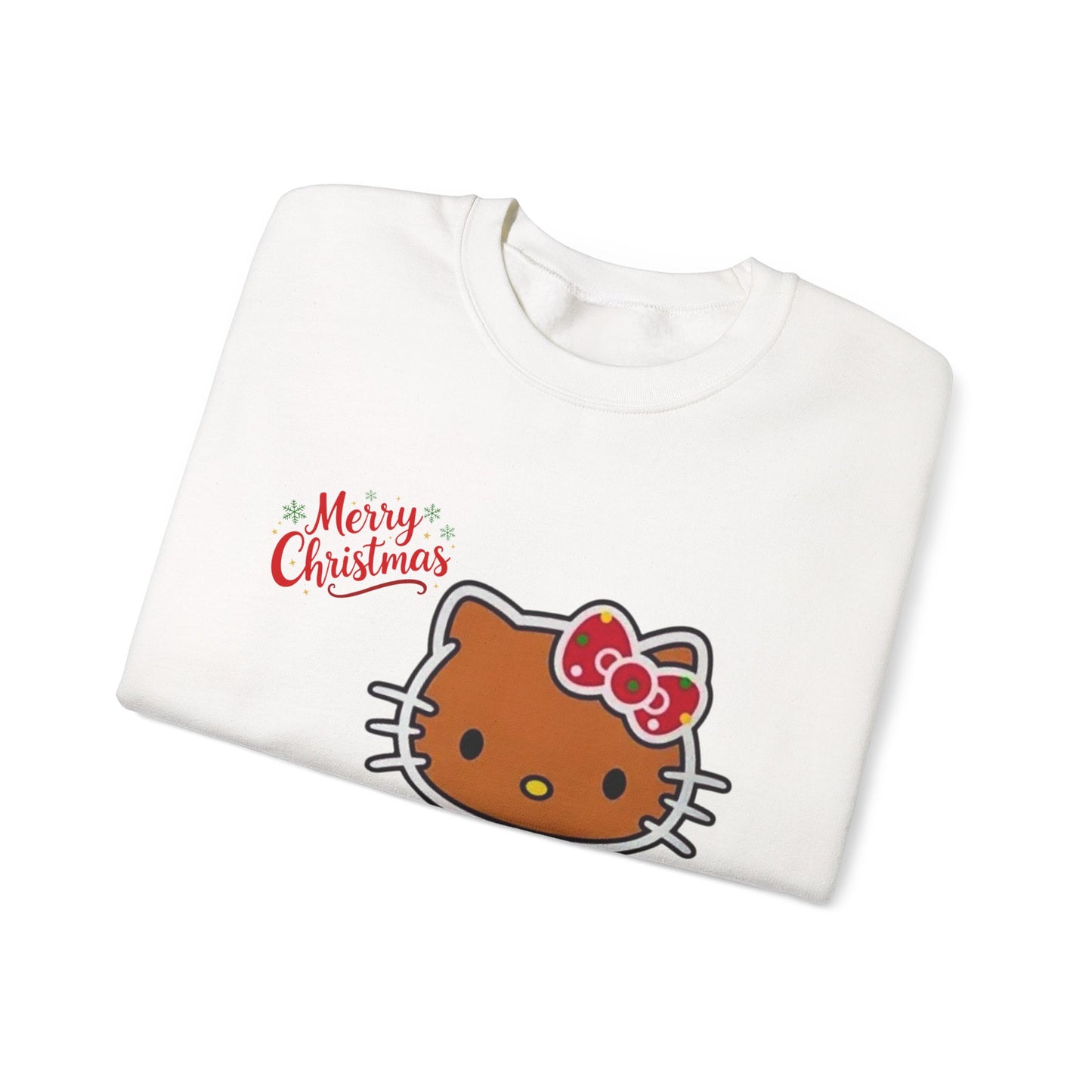 Merry Christmas Hello Kitty Unisex Heavy Blend™ Crewneck Sweatshirt