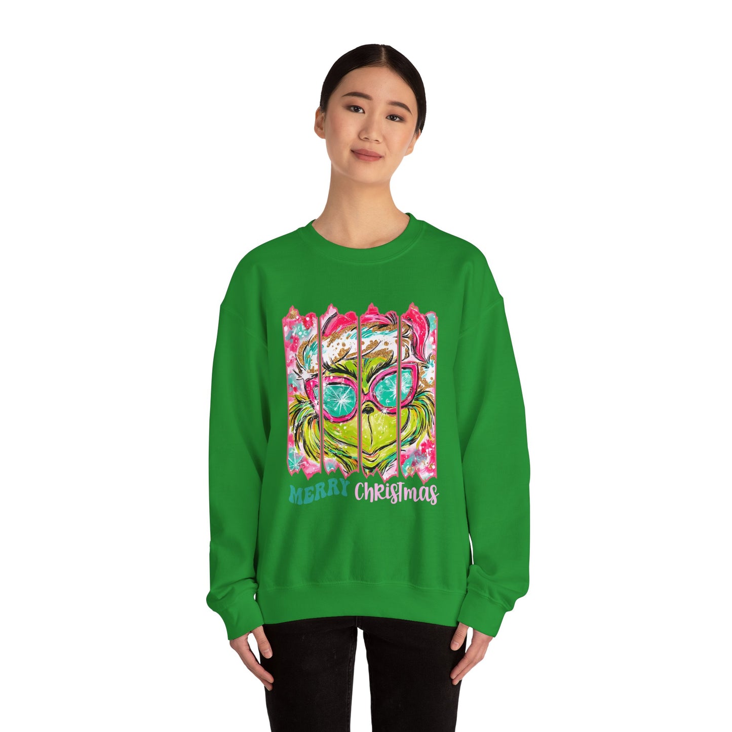 Merry Christmas Grinch Unisex Heavy Blend™ Crewneck Sweatshirt