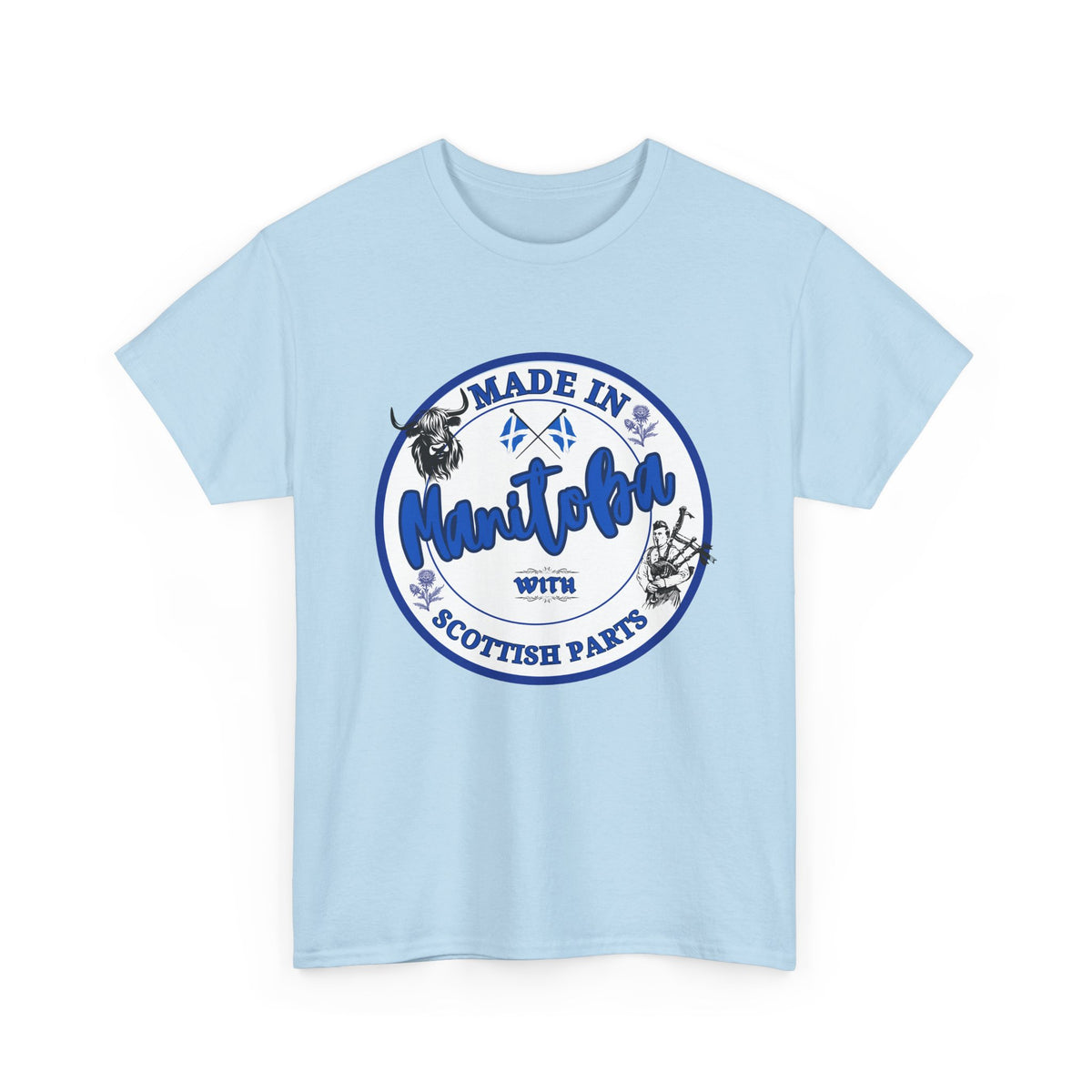 Made In Manitoba With Scottish Parts Unisex Heavy Cotton Tee