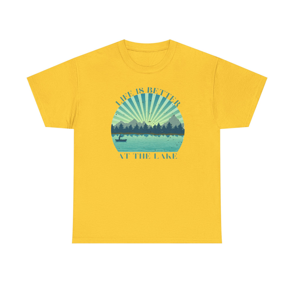 Life Is Better At The Lake Unisex Heavy Cotton Tee