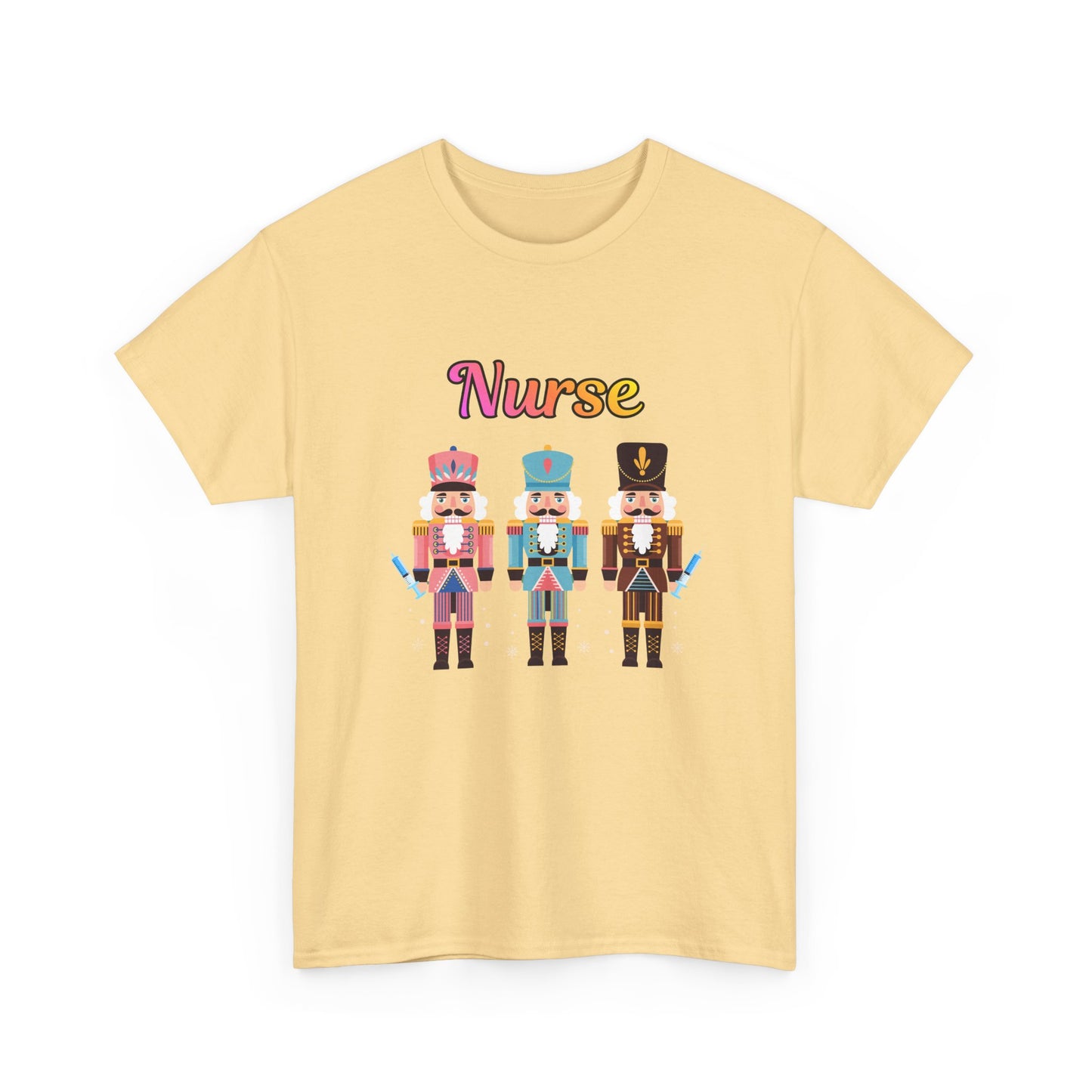 Nurse Nutcracker Unisex Heavy Cotton Tee
