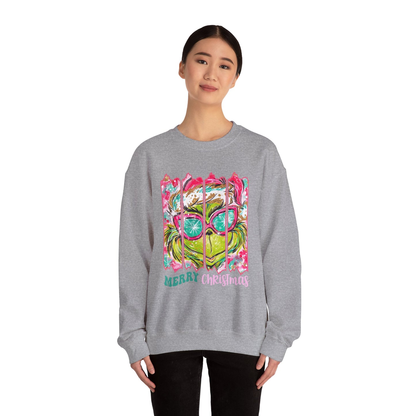 Merry Christmas Grinch Unisex Heavy Blend™ Crewneck Sweatshirt