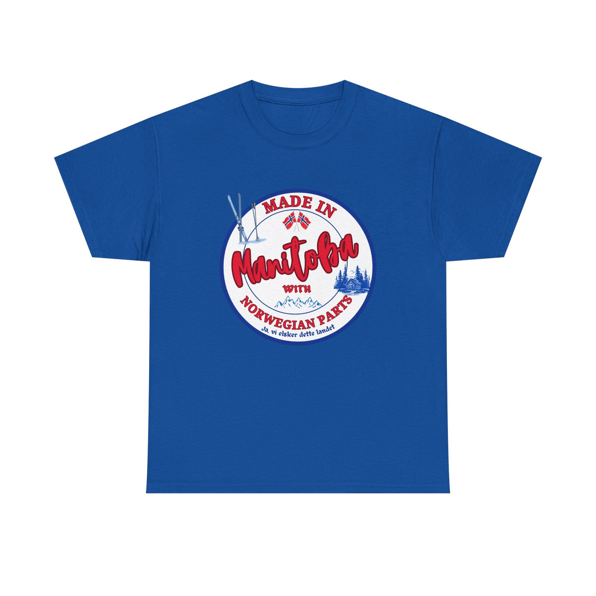 Made In Manitoba With Norwegian Parts Unisex Heavy Cotton Tee