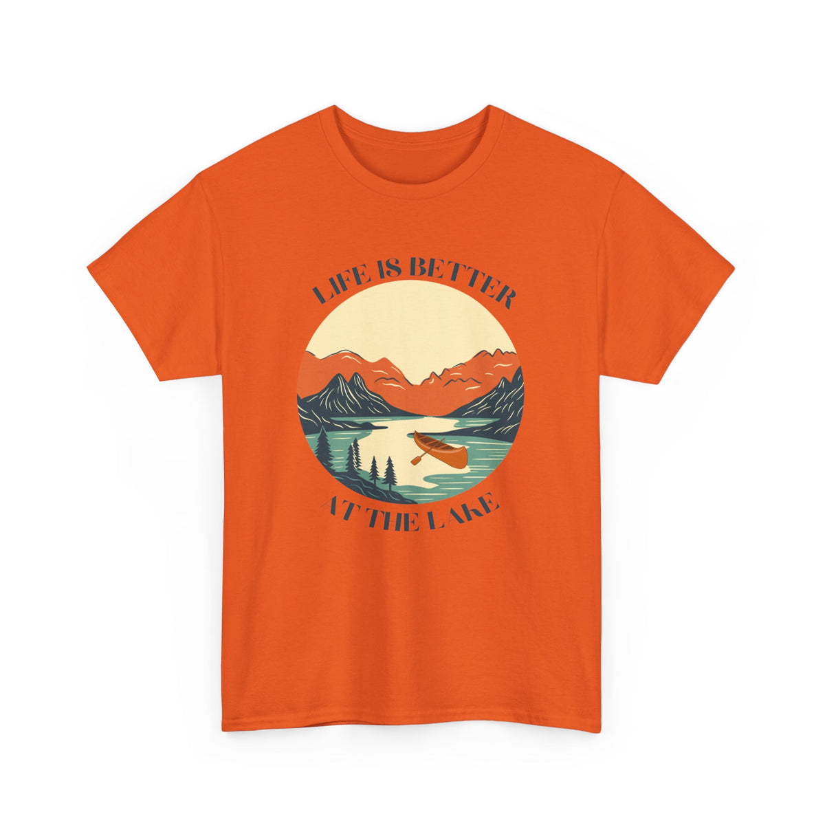 Life Is Better At The Lake Unisex Heavy Cotton Tee