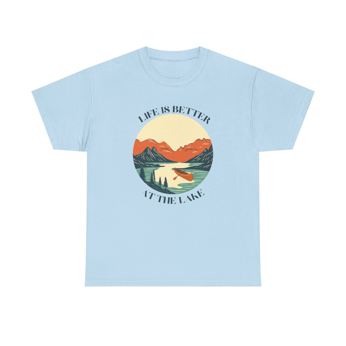 Life Is Better At The Lake Unisex Heavy Cotton Tee