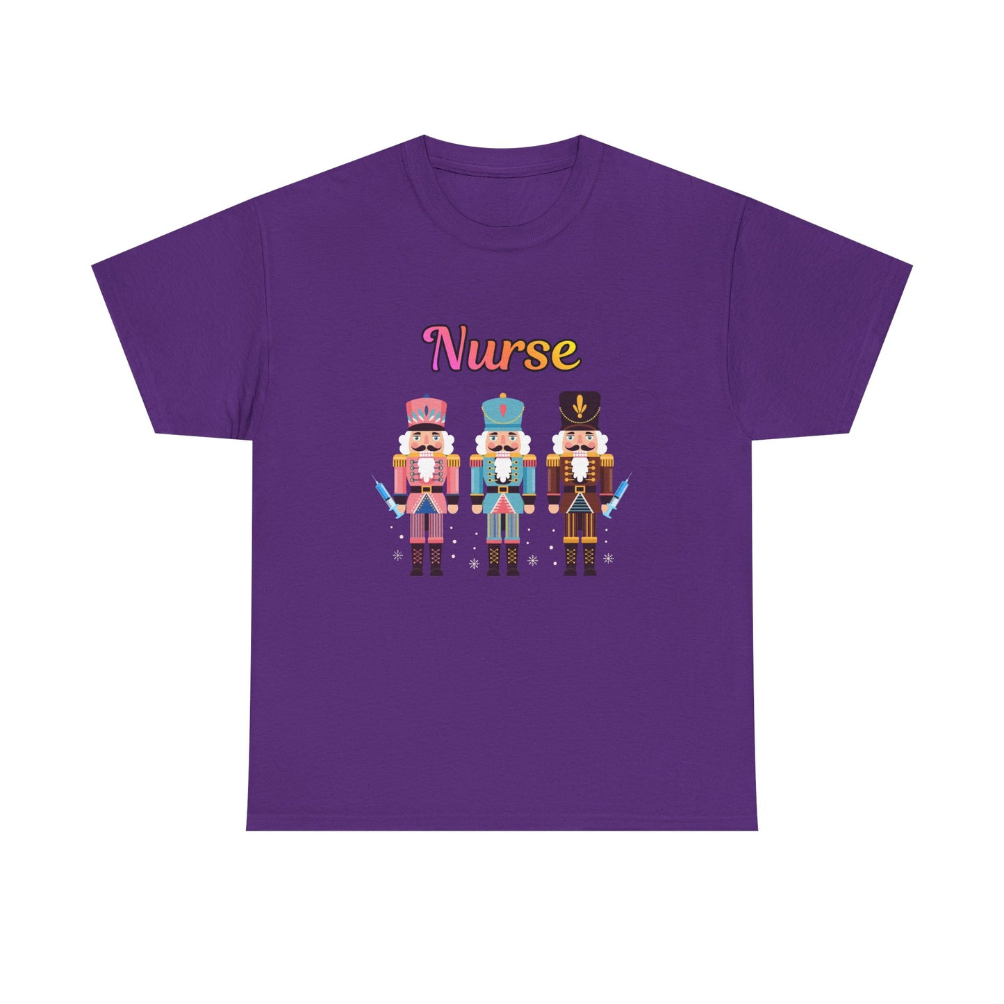 Nurse Nutcracker Unisex Heavy Cotton Tee