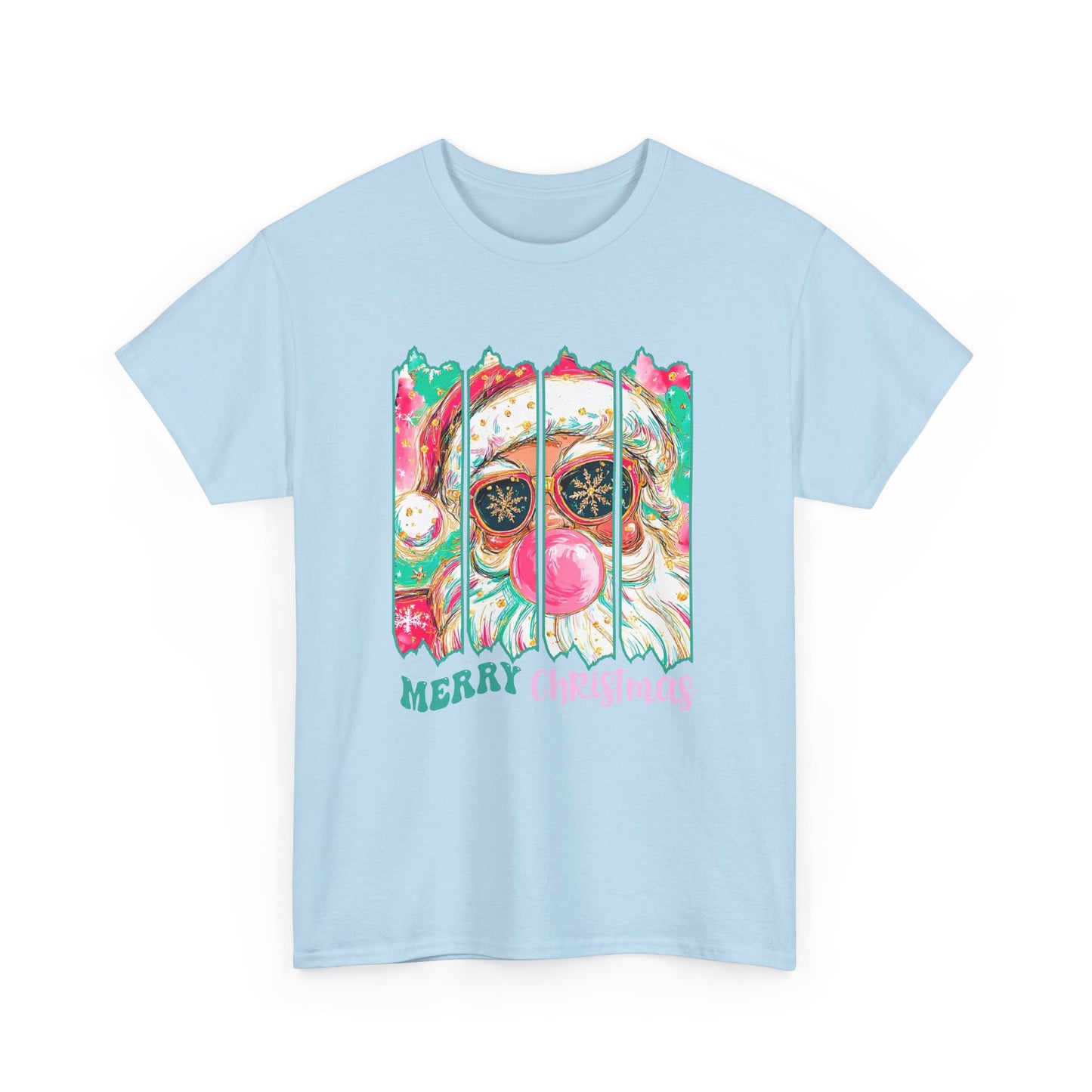 Santa Merry Christmas Unisex Heavy Cotton Tee
